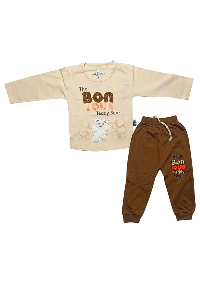 EMBOSED BEAR BOYS SUIT